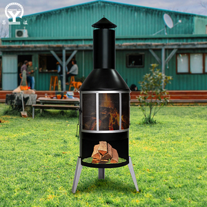 Poêle extérieur multifonctionnel moderne en acier robuste, barbecue, foyer à <span class=keywords><strong>bois</strong></span>, chauffe-bouteille en forme de bouteille - Product Image 6