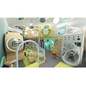 פארק שעשועים מסחרי לילדים, משחקים מקורים עם מגלשת קרן LED, טיפוס, ידידותי לסביבה, צבע בהתאמה אישית - Product Image 1