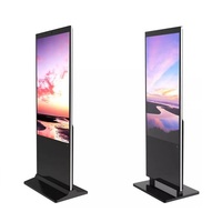 Pantalla Digital LCD con Soporte de Piso para Interiores de 43-65 Pulgadas, Pantalla Táctil Capacitiva Full HD 1920x1080 para Centros Comerciales y Salas de Exposiciones