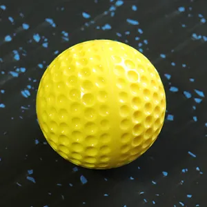 9 inch Yellow Hard Dimple Pitching Cricket Bowling Machine Balls