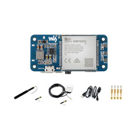 SIM7600G-H 4G HAT (B) untuk Raspberry Pi 4 3 Zero LTE Cat-4 4G 3G 2G Mendukung Pemosisian GNSS Band Global Melalui Micro USB Pogo Pin