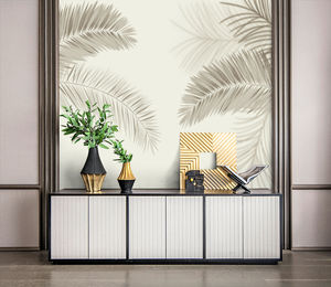 <span class=keywords><strong>Mural</strong></span> de papel de pared con hojas botánicas tropicales impresas en 3D personalizadas, decoración de interiores, <span class=keywords><strong>Pintura</strong></span> Artística impermeable a prueba de humedad - Product Image 3