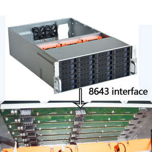4U Hot-Swap Rack-<span class=keywords><strong>Server</strong></span> <span class=keywords><strong>24</strong></span>-Festplatten-Speichergehäuse mit Lüfter ATX CRPS Redundante Stromversorgung EATX Motherboard-Steckplatz Vorrätig - Product Image 5