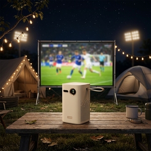 Proyector BYINTEK Magic 1 Max con Google <span class=keywords><strong>TV</strong></span>, Portátil, DLP 1080P, con Batería, para Ver Partidos de la Copa Mundial de Fútbol, Campamentos al Aire Libre - Product Image 1
