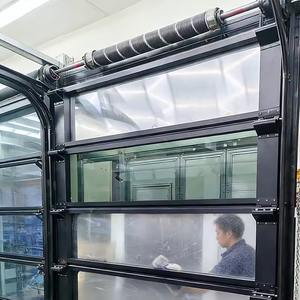 Portes de <span class=keywords><strong>garage</strong></span> automatiques isolées en aluminium de conception moderne personnalisées en gros pour applications industrielles/de entrepôt - Product Image 5