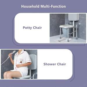 Sıcak satış duvara monte banyo tezgahı duş sandalyesi katlanır banyo sandalyesi dahili duş tutucu yaşlılar için - Product Image 2