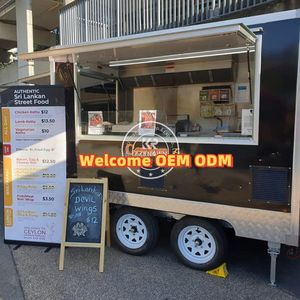 Nouvelle remorque de concession de style 2025, chariot à café, chariot à hot-dogs, chariot à glaces, camion de nourriture mobile avec remorque de nourriture entièrement équipée - Product Image 2
