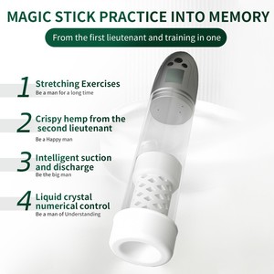 <b>Men's</b> Visual LCD 5-stage Suction 9-stop Shock <b>Vibrating</b> Training Cup Masturbator Adult Sex Toy Cross-border - Product Image 4