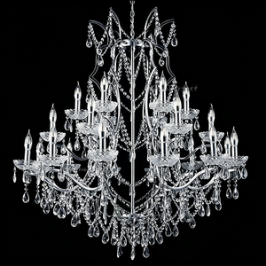 Grand lustre en cristal doré, décoration de mariage, banquet, fête, style bougie, luminaire suspendu de luxe pour lieu d'événement - Product Image 4