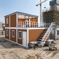Casa Container Monopiano Durevole con Struttura in Acciaio Leggero per Strutture di Supporto in Aree Minerarie