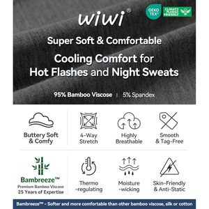 Shorts de pyjama personnalisés pour femmes en viscose de bambou, doux, à jambes larges, pour la détente et le sommeil, tailles S à XXL - Product Image 2