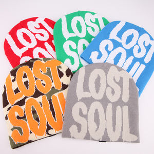 หมวกบีนนี่ผ้าถักอะคริลิคสำหรับผู้ใหญ่หมวกบีนนี่ผ้าถักมีโลโก้ตามสั่ง100% - Product Image 3