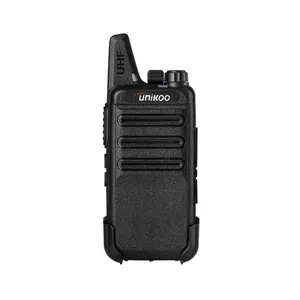 UNIKOO UK140S MINI Handheld FM Transceiver lisensi gratis Radio Walkie Talkie untuk anak-anak