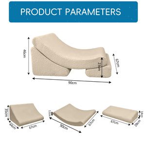 Canapé-lit pour enfants OEKO, écologique, en <span class=keywords><strong>mousse</strong></span>, combiné, canapé-lit pour bébé, canapé-lit pour enfant, mini canapé-lit pour enfants, chaise lune, sécurité enfant, doux - Product Image 2