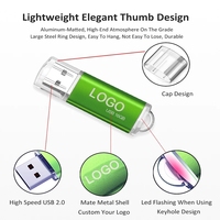 Clé USB en gros LOGO personnalisé cadeau pouce clé USB en métal coloré clé USB 2.0 1GB 2GB 4GB 8GB 16GB 32GB 64GB