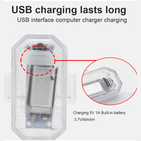 Mini USB wiederauf ladbare 7-Farben-LED-Blitzlichter Neuer Zustand Blitzlicht Flugzeug auto 5V Spannungs warnung Dekoration Nachrüstung