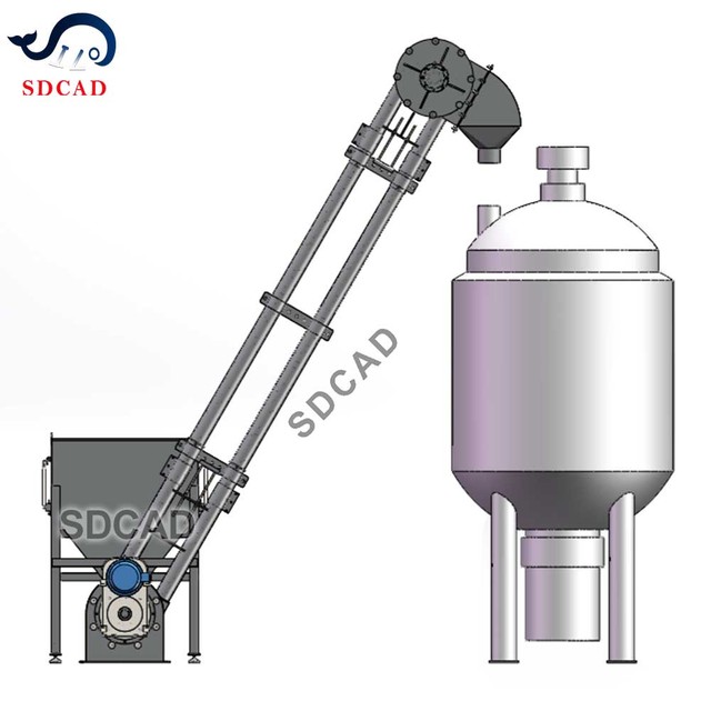 SDCAD Factory Price Customized Chain Disk Conveyor Tubular Drag Chain Tube Cable Disc Stainless Steel Conveyor