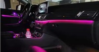 Lampu Ambient Cardoo untuk Mercedes Benz CLS W218 2012-2017 Aksesoris Upgrade Interior Mobil dengan Lampu Tweeter Hourglass