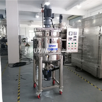 SPX Automatische SUS304 RVS Mengtank Homogenisator Crèmemenger Verwarmer 100L Capaciteit Motor 220V/380V voor Chemische Industrie