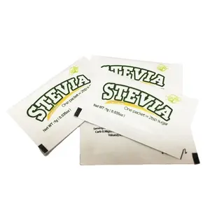 High sweetness 0 calorie stevia sugar sachets Wholesale 1g stevia powder sachets