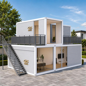 บ้านคอนเทนเนอร์สำเร็จรูป 4 ห้องนอน แบบแพ็คประกอบ บ้านสำเร็จรูปสำหรับครอบครัว โครงเหล็กกันน้ำ ชุดบ้านคอนเทนเนอร์สำเร็จรูป - Product Image 5