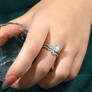 Custom Jewelry Wholesale 925 Sterling <b>Silver</b> Marquise Diamond Stackable <b>Ring</b> Designer Fashion CZ Bridal <b>Ring</b> Anniversary Gift - Product Image 6