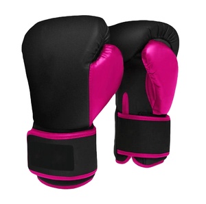 Guantes de boxeo de cuero PU con Logo personalizado, guantes de entrenamiento para hombres, mujeres y niños - Product Image 1