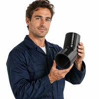 Coupleur réducteur droit en silicone pour modification de l'admission d'air du moteur