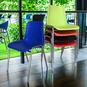 Chaise OKBUYCHAIR Moderne, Durable et Empilable en Plastique pour École, Bureau, Fête, Salle à Manger – Couleurs Personnalisables pour l'Extérieur – Vente Chaude en Gros - Product Image 2