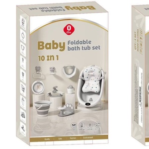 Baignoire pliable en plastique pour bébés, nourrissons et nouveau-nés, utilisation à domicile, design portable - Product Image 6