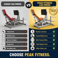 Appareil de musculation professionnel pliable à charge libre pour presse à jambes, capacité 1,6T, pour usage commercial en salle de sport