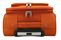 Valises de voyage légères en aluminium à 4 roues, design simple et élégant, en tissu Oxford, avec fermeture éclair profonde pour une capacité accrue
