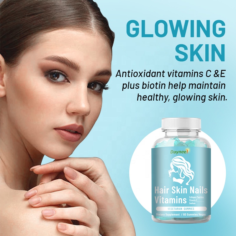 Витамины для кожи ногтей, конфеты, медведь, веганский биотин, рост, отбеливающие жевательные резинки для коллагена, белка