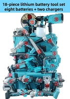 Ensemble d'outils sans fil à batterie au lithium 10 pièces, très vendu, comprenant 4 batteries, pour réparation