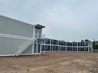 À vendre : Maison conteneur temporaire transportable et mobile, structure en acier soudé, avec les dernières conceptions de maisons conteneurs.