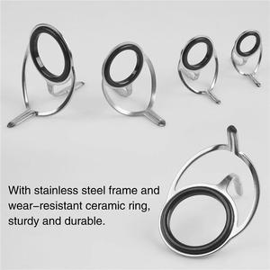 20 ชิ้นเครื่องมือตกปลา 6 # - 30 # สแตนเลสสตีลแหวนตาเบ็ดตกปลาคู่มือเคล็ดลับสายชุดซ่อมอุปกรณ์ตกปลา - Product Image 5