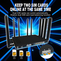 Router Inalámbrico 5G de Doble SIM Openwrt a Precio de Fábrica, 802.11AX, 3000 Mbps, Doble Banda, 1 GB de RAM, Módem 4G LTE, Router 5G con Ranura para Tarjeta SIM