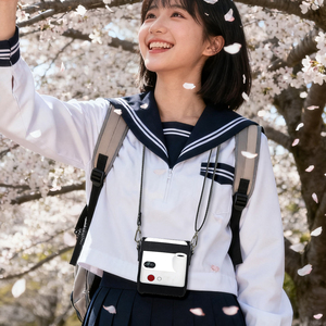 Sac <span class=keywords><strong>photo</strong></span> noir en cuir PU, vente directe usine, offre une protection complète pour les appareils <span class=keywords><strong>photo</strong></span> instantanés - Product Image 3