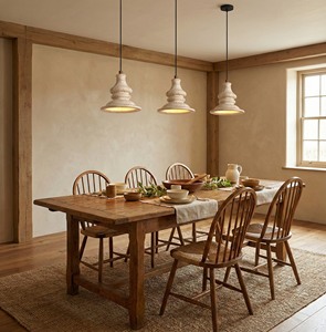 Lámpara Colgante de Travertino Wabi Sabi, para Isla de Cocina, Comedor, Mesita de Noche, Estilo Japandi, Piedra Natural, LED, UL, <span class=keywords><strong>Regina</strong></span> - Product Image 2
