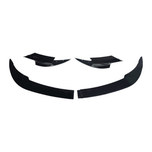 Bmw F10 M5 Front Bumper Splitter 4 Piece Glossy Black Carbon Texture Abs Body Kit For 2011-2016 <b>Models</b> - Product Image 5