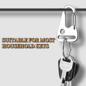 304/316 acier inoxydable pivotant mousqueton Clip pour porte-clés bagages sangle accessoires boucle sac à dos sac sac à dos crochets fronde - Product Image 2