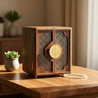 Luxueuse Boîte à Bijoux/Armoire à Bijoux en Bois Rectangulaire à Double Porte Grande Taille, Nouvelle Collection Chinoise Tancy 2026, pour Bagues