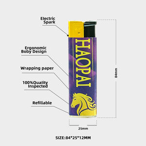 Briquet à flamme jet coupe-vent personnalisé avec logo OEM - Corps en plastique durable, rechargeable, prix de gros direct usine - Product Image 6