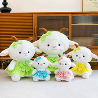 Jouets en peluche en gros sur le thème des animaux - Lapin à jupe, mouton et chat, plusieurs styles pour les boutiques de cadeaux