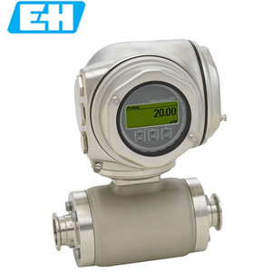 Débitmètre électromagnétique E+H H300 en acier inoxydable à bride pour la mesure du débit de liquides dans l'industrie alimentaire, des boissons et des sciences de la vie - Product Image 1