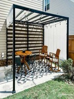 Pergola en aluminium imperméable pour piscine avec rideaux latéraux et moustiquaire, pergola de patio extérieure
