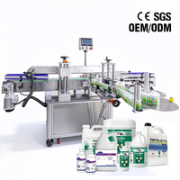 Machine d'étiquetage de bouteilles d'eau YM610 de haute qualité, machine d'étiquetage pour engrais et produits nettoyants, pour bouteilles et seaux en plastique