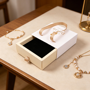 Custom Design Paper jewelry paper box Eco-Friendly Materials Luxury High Quality E-commerce <b>Packaging</b> <b>Biodegradable</b> Low MOQ OEM - Product Image 2