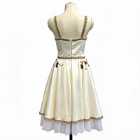 Tutu de ballet professionnel de haute qualité, robe longue blanche romantique à fleurs, tenue de danse pour spectacle sur scène pour femmes dans le ballet