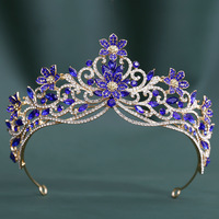Couronne florale de mariée pour concours de beauté, accessoire de cheveux en alliage de style européen et américain pour mariage, vente transfrontalière